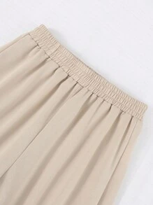 Sparklyn 青少年女孩休闲日常穿着宽松字母印花运动裤，街头风格秋冬 - 彩色 - 查看 3