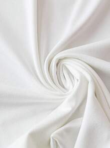 INAWLY Plus Size Women's Casual Solid Color Split Hem T-Shirt