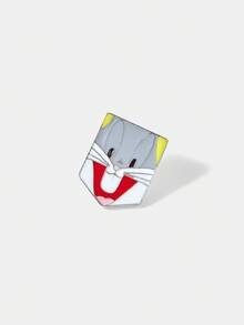 LOONEY TUNES X SHEIN 1 Pair Cute Cartoon Animal Pattern Earrings, Suitable For School And Casual Wear - Silver - View 5