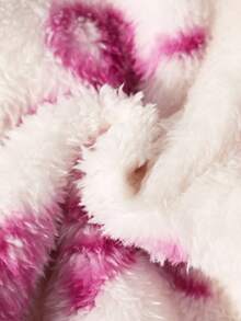 SHEIN Girls' Jacket Coat, Cute Bow & Faux Fur Zipper Jacket, Suitable For Winter, Everyday, School, Travel And Outdoor Wear Fall