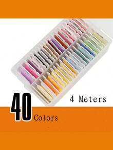 24/40/48/72/80/120 Colors DIY Embroidery Thread Multi-Color Embroidery Yarn For Sewing Embroidery Thread Set With Organizer Box