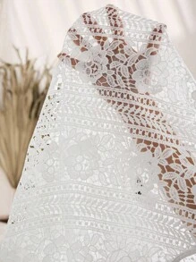 EMERY ROSE معطف نسائي كبير الحجم بدون أكمام مزخرف بالدانتيل، مناسب للخريف والصيف