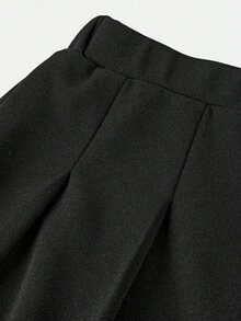 Girlism Casual Black Pleated Skirt For Teens Featuring Comfortable Fit And Look Girls Black Skirt Teen Black Skirt Pleated Skirts For Juniors Black Skirts For Tweens/Back To School,Fall,Winter/Y2k,Halloween Pleated Mini Skirt
