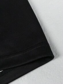 PAVTROS Bộ 2 áo phông in chữ và quần cạp rút họa tiết sọc cho nam Bộ đồ hai mảnh cho nam Bộ đồ dạo phố cho nam Bộ đồ thể thao mùa hè cho nam Quần thể thao rộng thùng thình cho nam Bộ đồ hai mảnh cho nam Quần thể thao - màu đen - Xem 7