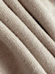 PrepCrw 女婴优雅荷叶边领长袖针织毛衣裙