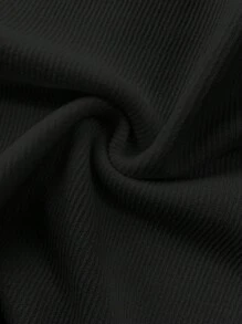 SHEIN 秋季服装，秋季服装，孕妇装秋季服装孕妇插肩袖上衣搭配纯色修身孕妇装，两件套秋季服装孕妇裙灰色裙子孕妇装孕妇装孕妇装孕妇装灰色孕妇裙 - 黑色 - 查看 5