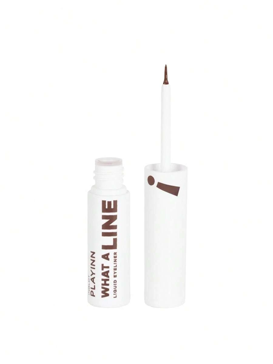 Inglot PLAYINN What A Line! Liquid Eyeliner Trusty Brown 24 3.5 Ml - 24 Màu Nâu Đáng Tin Cậy - Xem 1