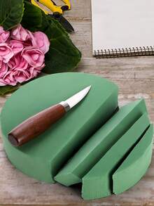 1/3/6 件多种尺寸花卉泡沫块、新鲜和人造花泡沫砖、绿色干湿花泡沫植物泡沫，适用于新鲜和人造花布置 DIY 工艺、婚礼装饰、园艺项目、桌面中心装饰。 - 綠色 - 查看 7