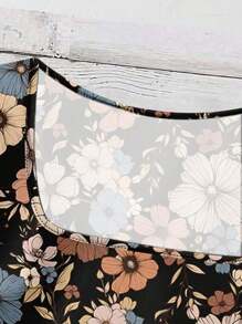 SHEIN LUNE 女士休闲方领印花衬衫，适合春夏度假外出穿着，时尚百搭，休闲百搭。 - 彩色 - 查看 3