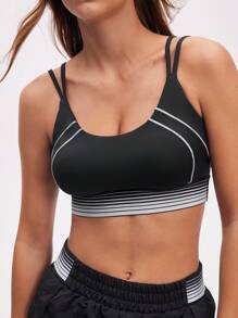 Eassivo Eassivo 全新高端多功能跑步、健身、户外运动、瑜伽运动内衣 - 黑色 - 查看 7