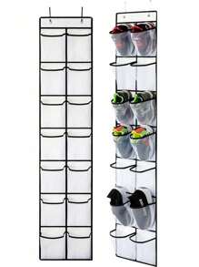 Organizer da appendere alle porte - in robusto tessuto Oxford, 6-35 tasche, portascarpe di grande capacità, salvaspazio per armadio, retro in rete, idea regalo