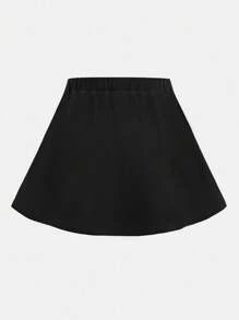 Girlism Casual Black Pleated Skirt For Teens Featuring Comfortable Fit And Look Girls Black Skirt Teen Black Skirt Pleated Skirts For Juniors Black Skirts For Tweens/Back To School,Fall,Winter/Y2k,Halloween Pleated Mini Skirt