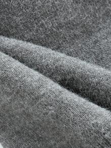 Elamini 女士休闲V领灯笼袖时尚毛衣