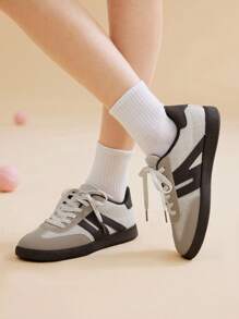 CUCCOO EASI 2024 New Brown German Style Platform Sneakers For Women, Thick Sole Casual Sports Shoes For Autumn/Spring