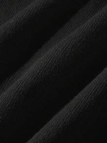 Blossori Young Girls Red Fitted Crew Neck Cardigan, Autumn/Winter Fall - Black - View 3