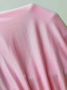 Flirla 女士斜肩短袖上衣 - 粉色 - 查看 7