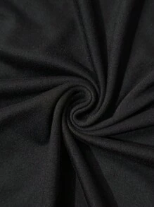 INAWLY 男士上衣，烫钻工艺，圆领短袖休闲纯色男士T恤，2025春夏新款，好评如潮 - 黑色 - 查看 5