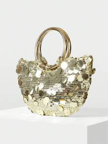 MOTF PREMIUM IRONMONGERY 波士顿手提包 - 淺金色 - 查看 2