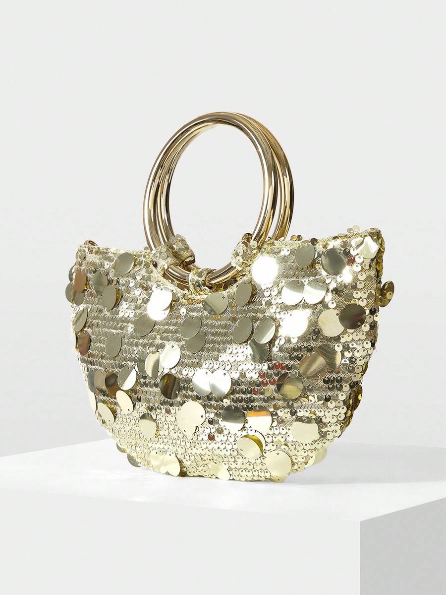 MOTF PREMIUM IRONMONGERY BOSTON TOP HANDLE BAG - Light gold - View 2