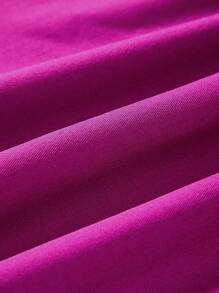 Maija 梅红色修身腰部细节紧身胸衣设计无袖短裙，简约修身百搭，适合秋季 - 中紫紅色 - 查看 10