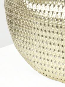 MOTF PREMIUM PU LEATHER HOLLOW HANDBAG - Light gold - View 4
