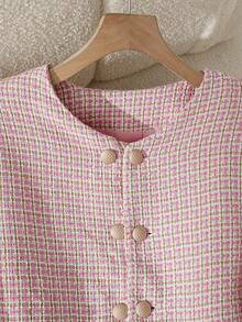 GlowEve Women's Colorblock Short Elegant & Fashionable Design Coat - Random Floral Pattern