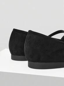 MOTF PREMIUM 女士舒适简约百搭平底鞋 - 黑色 - 查看 8