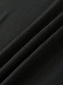 INAWLY 女式圆领字母图案长袖休闲T恤、图案T恤、春季女式上衣 - 黑色 - 查看 3