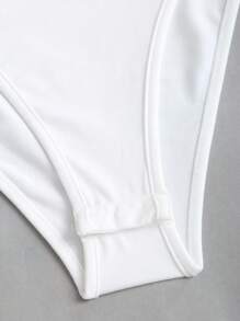 Sweetra Body de metal con pliegues, casual y versátil, para primavera/verano - Blanco - Ver 5