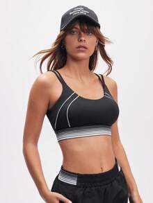 Eassivo Eassivo 全新高端多功能跑步、健身、户外运动、瑜伽运动内衣 - 黑色 - 查看 11