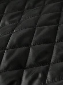 Manfinity Homme 男士休闲商务简约保暖长袖拉链冬季外套，秋季 - 軍綠色 - 查看 8