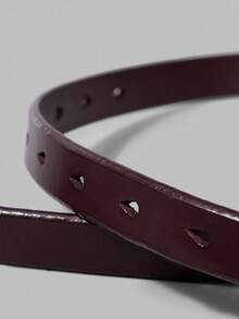 Ontre Fashionable Versatile Coffee Color Buckle Belt - Coffee - View 3