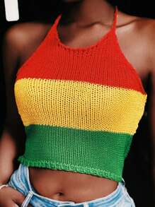 Slaydiva 2025 Autumn & Winter New Arrivals, Women Plus Size Knit Sweater Top - Multicolor - View 1