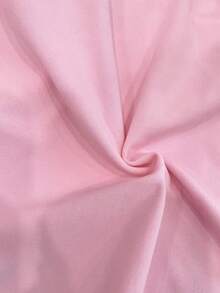 Franclia Váy midi trơn màu thanh lịch dành cho nữ khi đi làm - Hồng - Xem 5