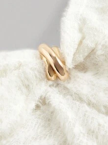 SHEIN MOD Camiseta de tirantes cruzados con hebilla metálica y peluda en color albaricoque, top de moda para otoño/invierno, ropa gótica, bohemia, estilo fairycore, atuendos campestres para mujer, blusas lindas para mujeres