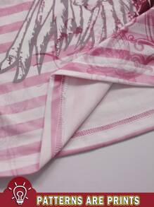 Glimmora Women's Gothic Vintage Tight Casual Cross Print Tube Top - Multicolor - View 4