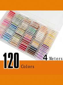 24/40/48/72/80/120 Colors DIY Embroidery Thread Multi-Color Embroidery Yarn For Sewing Embroidery Thread Set With Organizer Box