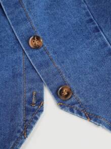 Girlism 2 件套青少年女孩纯色水洗休闲牛仔套装，包括蓝色吊带背心和阔腿裤，适合日常穿着、旅行和度假、女孩秋冬两件套服装、返校返校服装