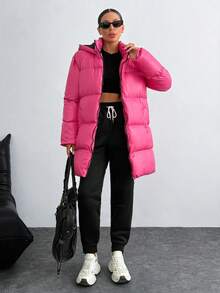 Women's Fashionable Versatile Hooded Jacket, Winter