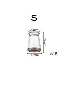 4/8/16/24 件圆形椅腿地板保护垫、硬木地板家具垫、椅腿家具滑块、椅子矩形地板保护垫、硅胶椅腿盖，有效保护地板和桌腿 - Transparent brown - 查看 19