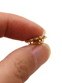 50 chiếc trâm cài đính đá pha lê, mặt phẳng, dùng để trang trí hoa cài đầu và váy, phụ kiện thủ công DIY 14mm - Nhiều màu - Xem 5