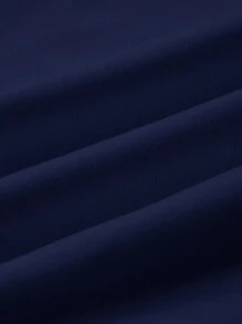 SHEIN BASICS 秋冬季基础款高领修身长袖纯色女式上衣，升级保暖内衬面料，时尚休闲舒适，百搭不臃肿 - 藍色 - 查看 7