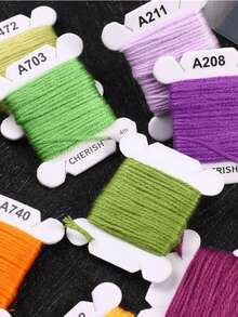 24/40/48/72/80/120 Colors DIY Embroidery Thread Multi-Color Embroidery Yarn For Sewing Embroidery Thread Set With Organizer Box