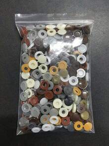50/100/300 件塑料螺丝折叠按扣保护帽按钮螺母盖外部装饰 - 彩色 - 查看 15