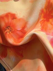 Swim Mod Women's Printed Swimsuit Set, Mini Cup Style - Multicolor - View 7