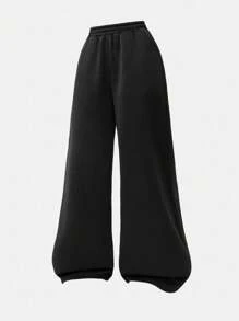 SHEIN Girlism 2pcs Teen Girls Casual Street Style Essential Basic All-Match Casual Baggy Sweatpants In Heather Grey,Suitable For Autumn, Winter And Back To School Season Girls Loose Pants Teen Sweatpants Loose Sweatpants Fall - Multicolor - View 6