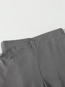 SHEIN مجموعة ملابس مكونة من 3 قطع للفتيات المراهقات، تشمل هودي مطبوع بالنجوم والحروف، وتوب خزان مناسب، وبنطلون كارجو متعدد الاستخدامات، مناسبة للارتداء في المنزل والخارج والرياضة والمدرسة في فصلي الخريف والشتاء - رمادي - مشاهدة 7