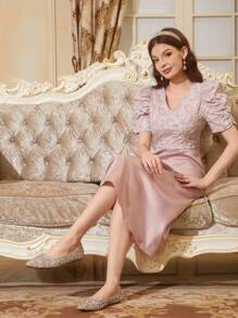 CUCCOO TILAWA 女士时尚尖头香槟色水钻装饰平底鞋，奢华舒适一脚蹬休闲鞋 - 香檳色 - 查看 9