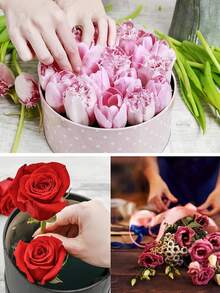 1/3/6 件多种尺寸花卉泡沫块、新鲜和人造花泡沫砖、绿色干湿花泡沫植物泡沫，适用于新鲜和人造花布置 DIY 工艺、婚礼装饰、园艺项目、桌面中心装饰。 - 綠色 - 查看 8