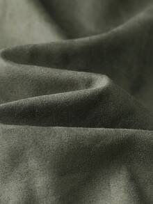 Manfinity Homme 男士休闲商务简约保暖长袖拉链冬季外套，秋季 - 軍綠色 - 查看 6